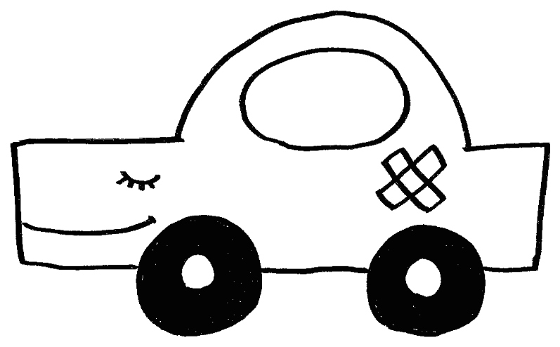 もったいないカー イラスト